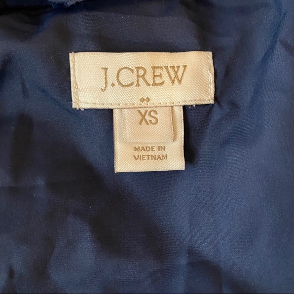 J Crew Factory Quilted puffer vest Navy XS - Picture 2 of 8